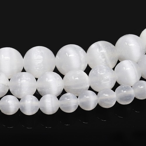 Selenite beads grade - beads, aaa